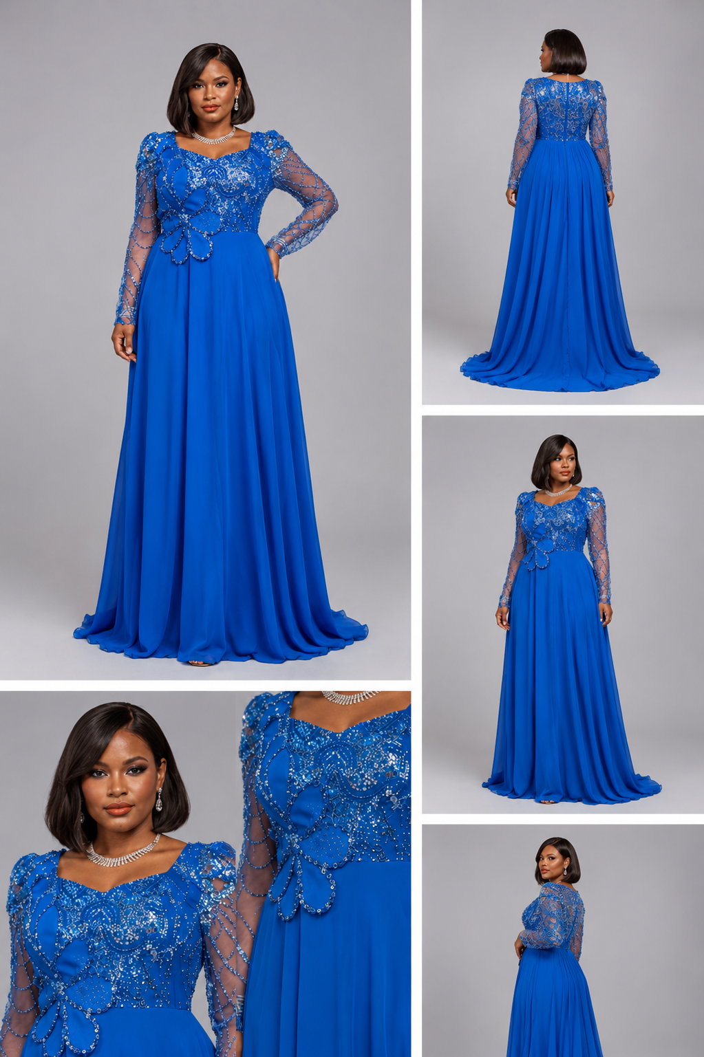 Robe luxe bleu