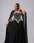Robe noir étincelante