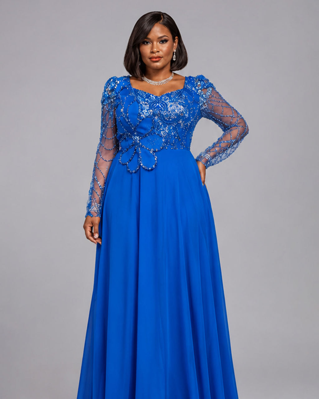 Robe luxe bleu