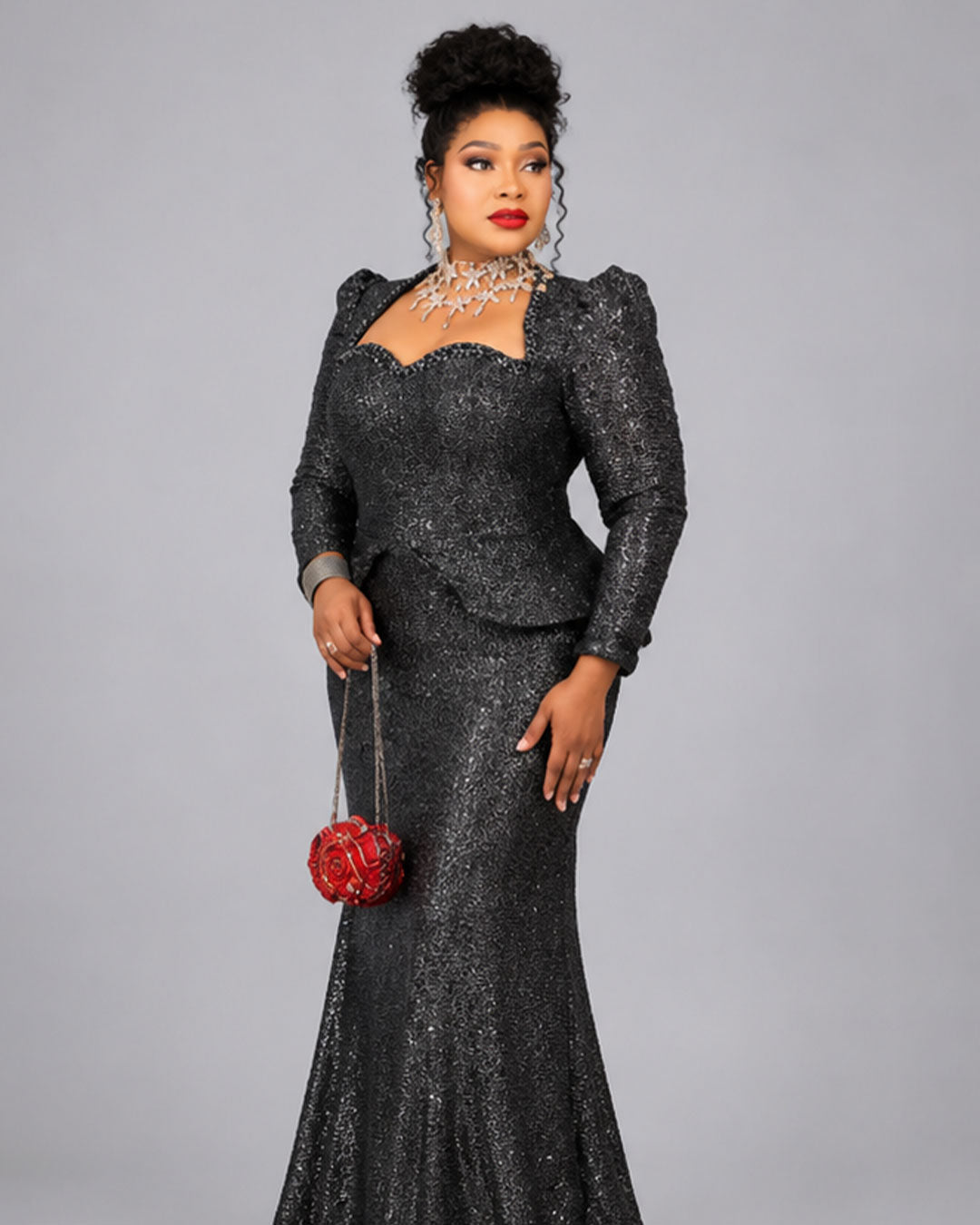 Robe noir luxe