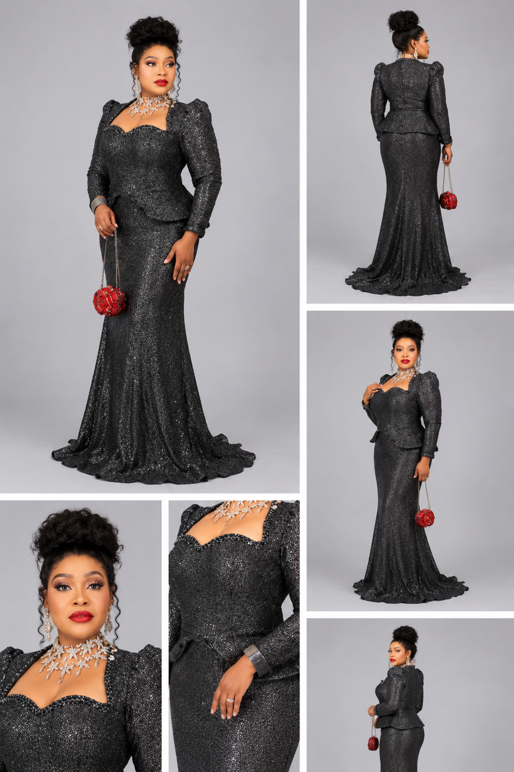 Robe noir luxe