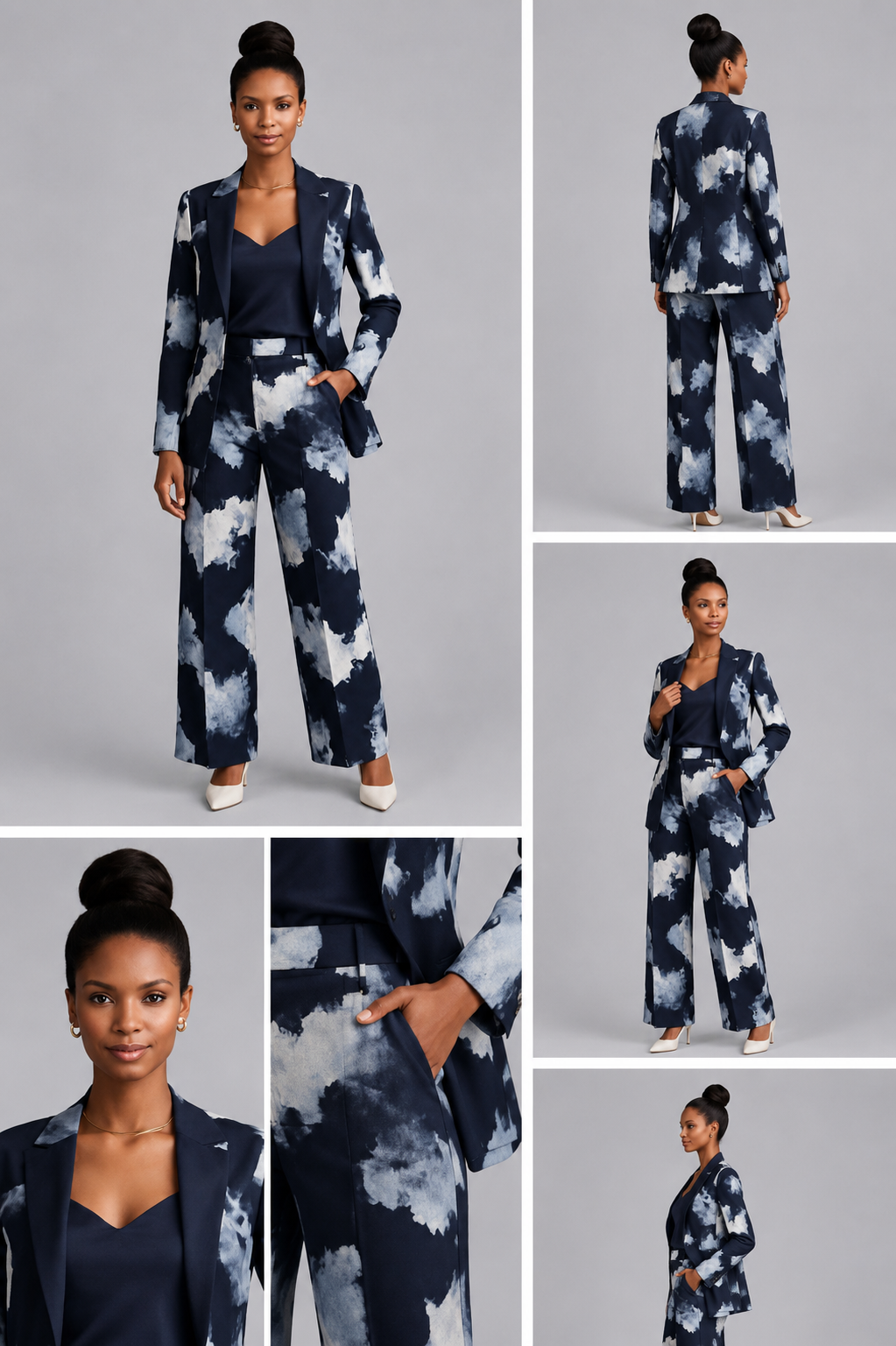 Tailleur Bleu Marbre